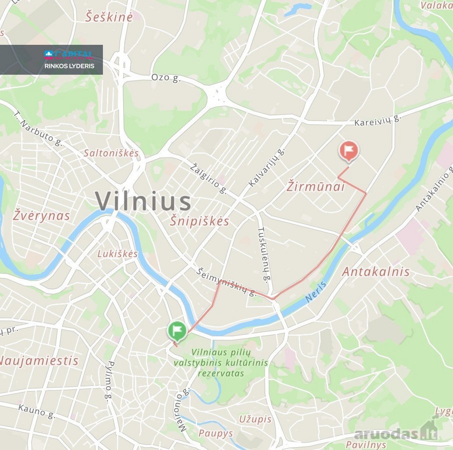3 Kambarių Butas Šiaurės Miestelyje - Vieta, - nuotraukos Nr. 28