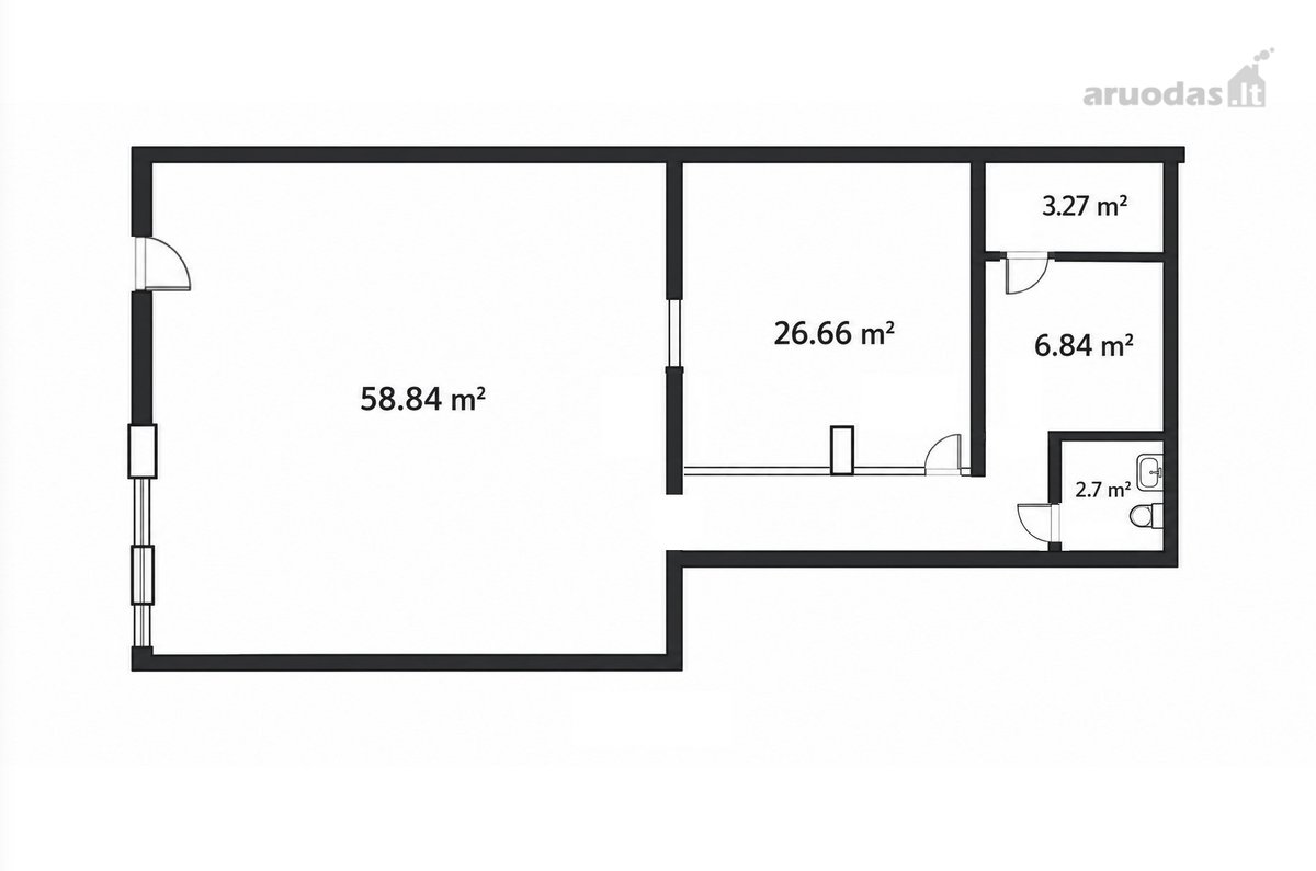 Komercinės Patalpos Nuomai  100 m²  Paribio - nuotraukos Nr. 18
