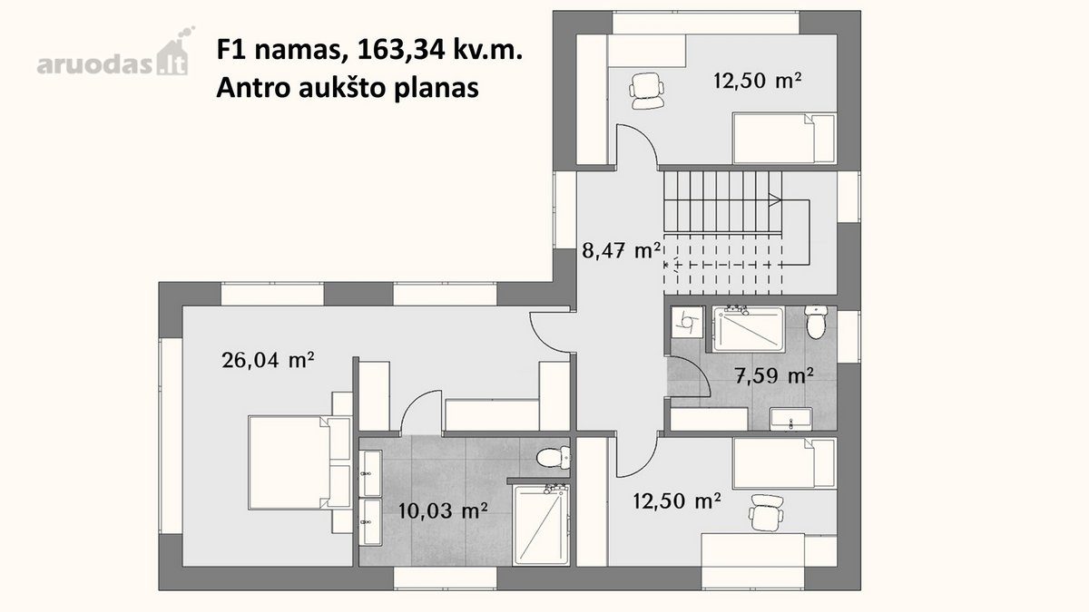 Namai Miško „akyje“  Bendoriai  A++  138 - nuotraukos Nr. 13