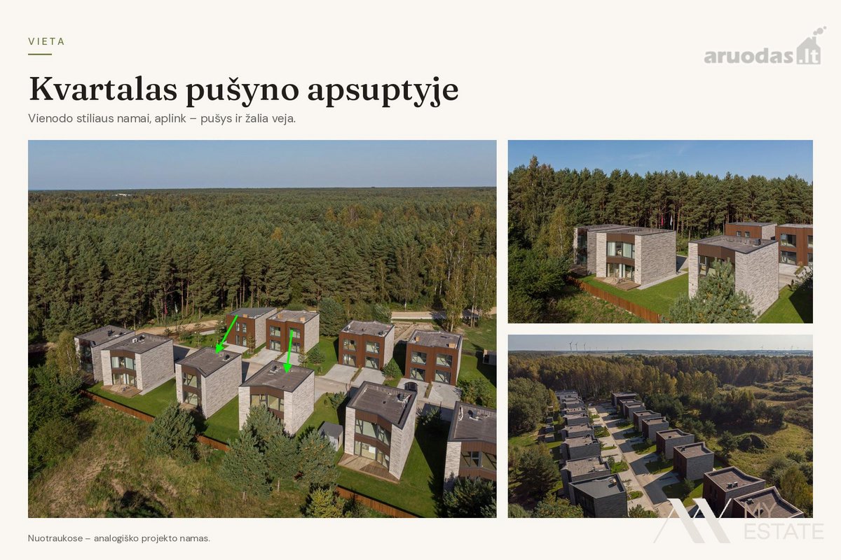 # Modernus A++ klasės namas Palangoje, pušyno - nuotraukos Nr. 3
