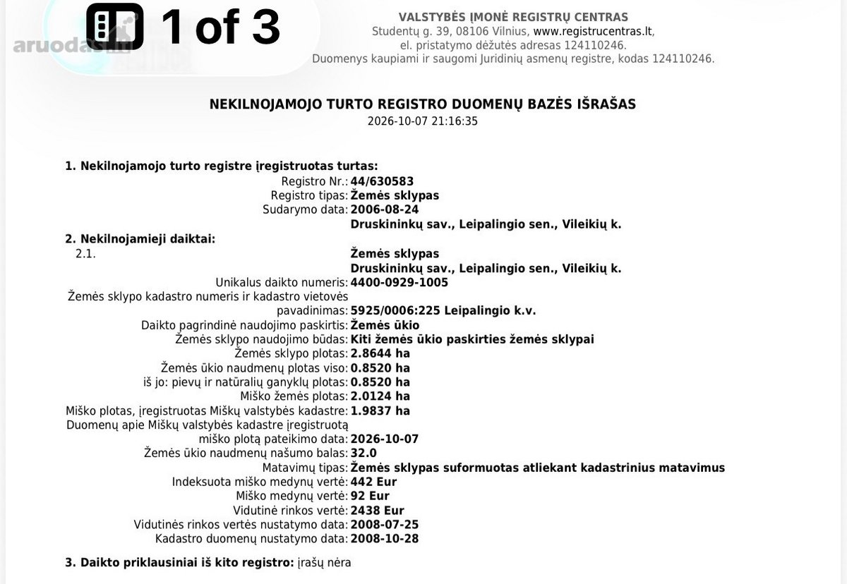 Parduodamas sklypas prie Giedavardžio ežero – - nuotraukos Nr. 3