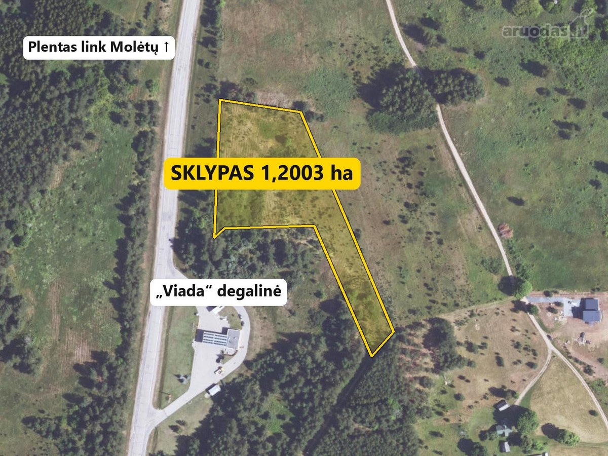 120a. Sklypas Verslui Prie Pat Molėtų - nuotraukos Nr. 2