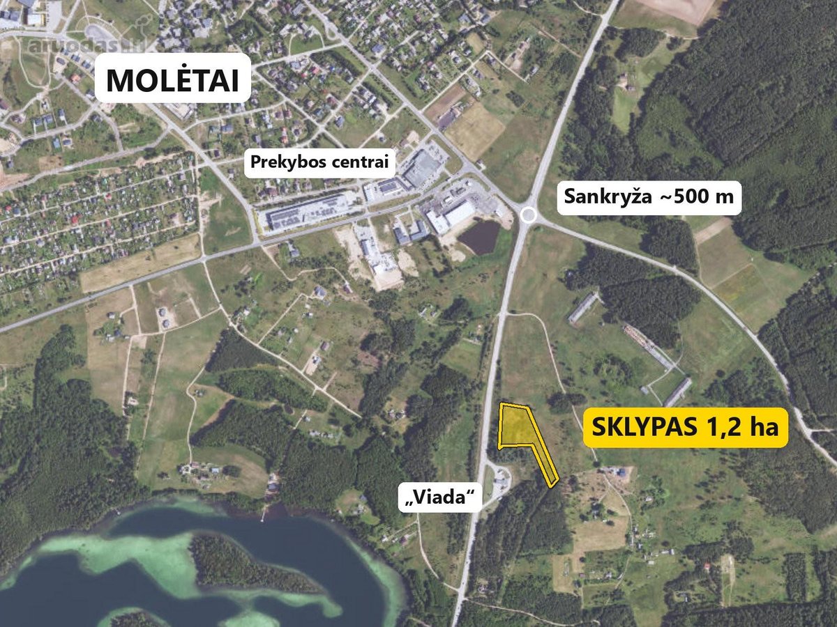 120a. Sklypas Verslui Prie Pat Molėtų - nuotraukos Nr. 3