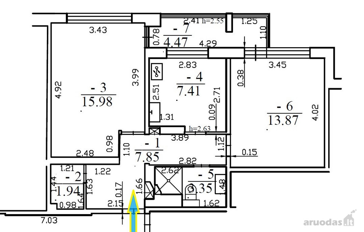 2 Kambarių Butas Žalumos Apsuptyje – Šalia - nuotraukos Nr. 22