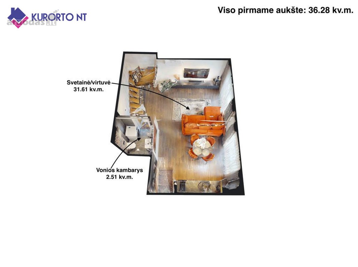 3 Kambarių Butas Šventojoje – Gyvenimui Ir - nuotraukos Nr. 10