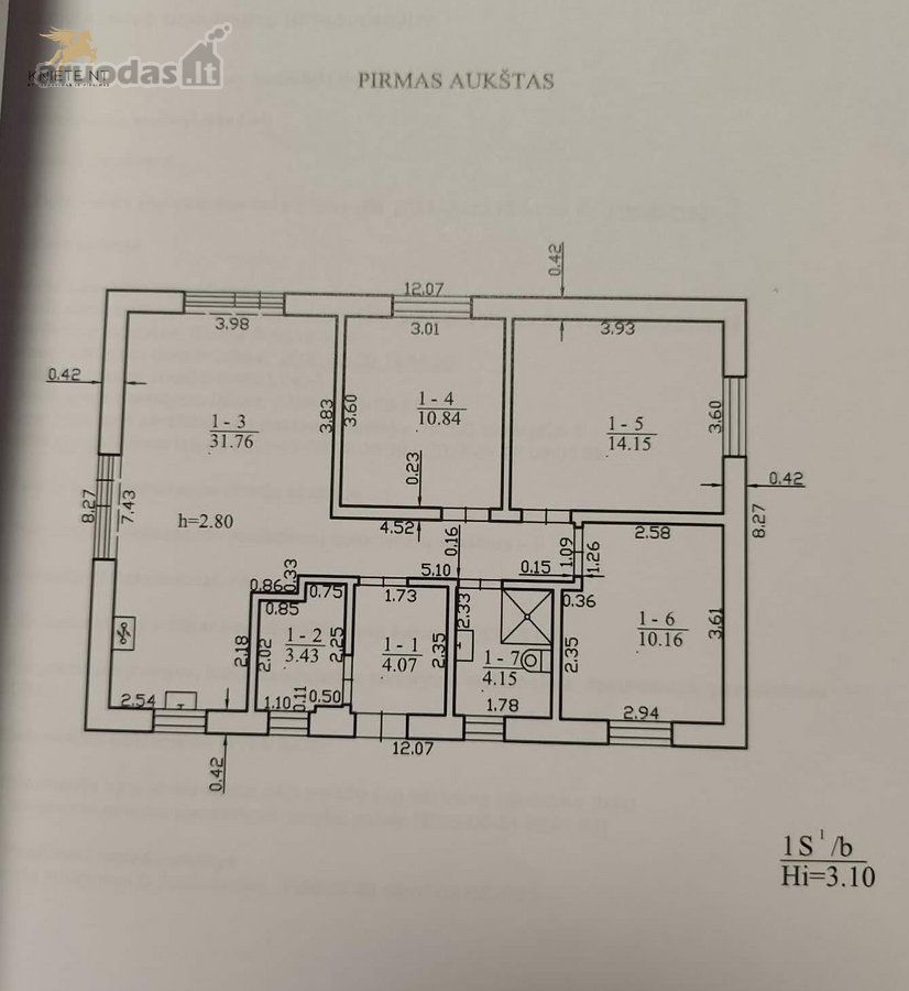 Pasiūlymas jaukiam, patogiai išplanuotam - nuotraukos Nr. 13