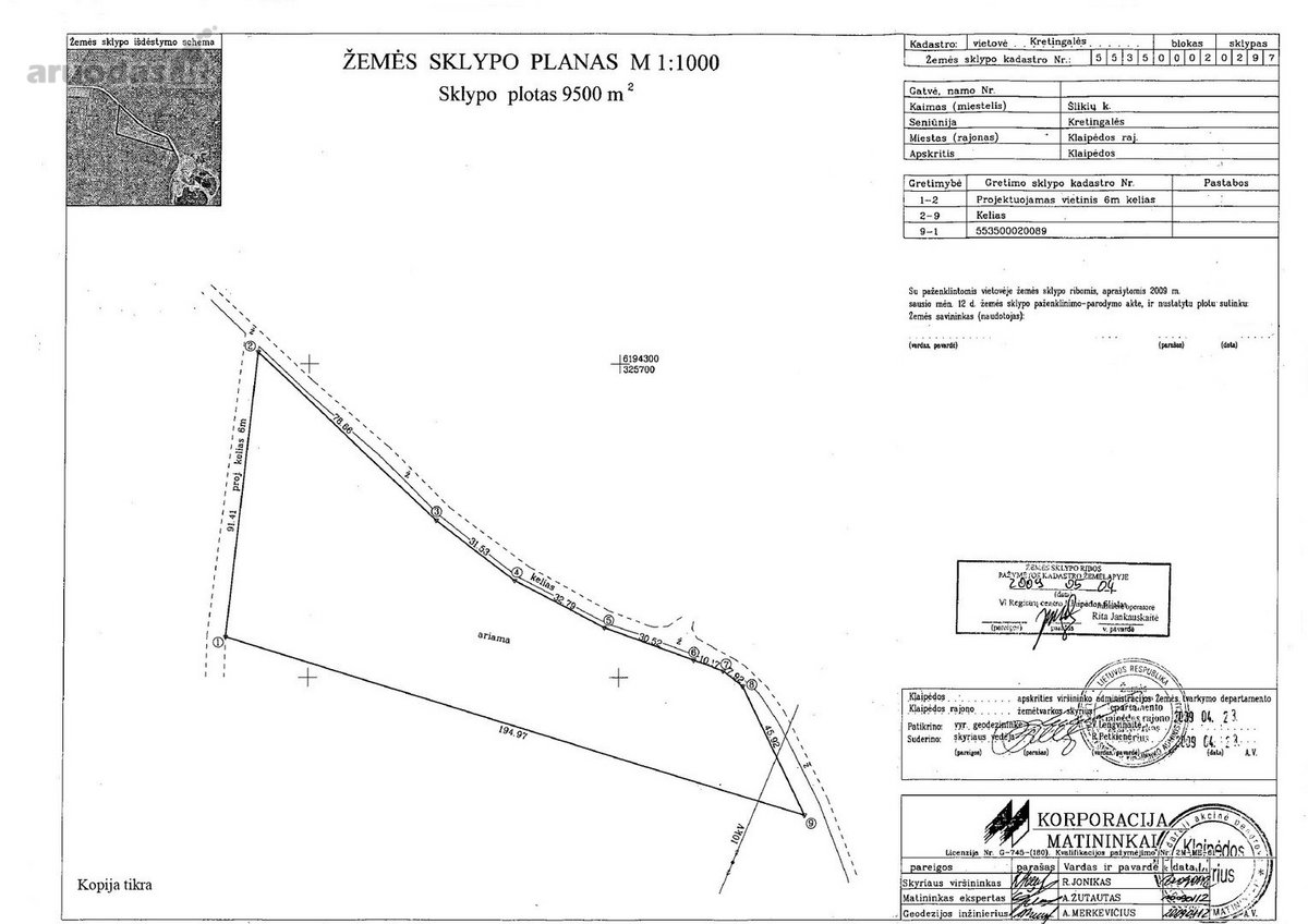 Du 0,95 ha ir 1,28 ha žemės ūkio paskirties - nuotraukos Nr. 6