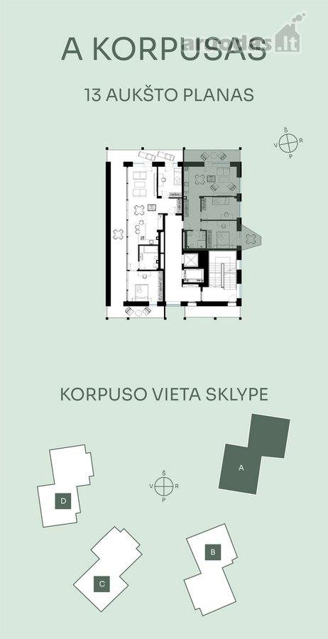 Naujos statybos panoraminis butas  Įspūdingi - nuotraukos Nr. 3