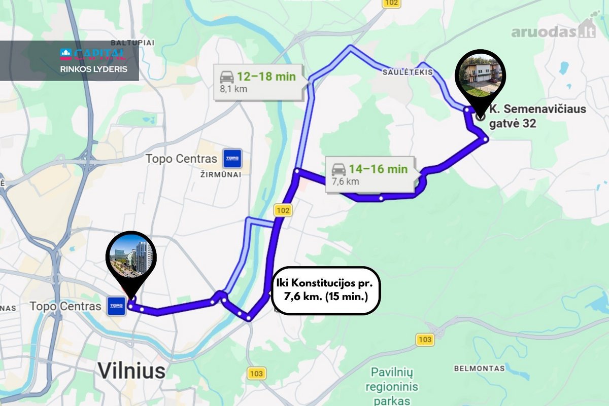 Parduodamas Erdvus Namas Su Terasa Medžių - nuotraukos Nr. 44