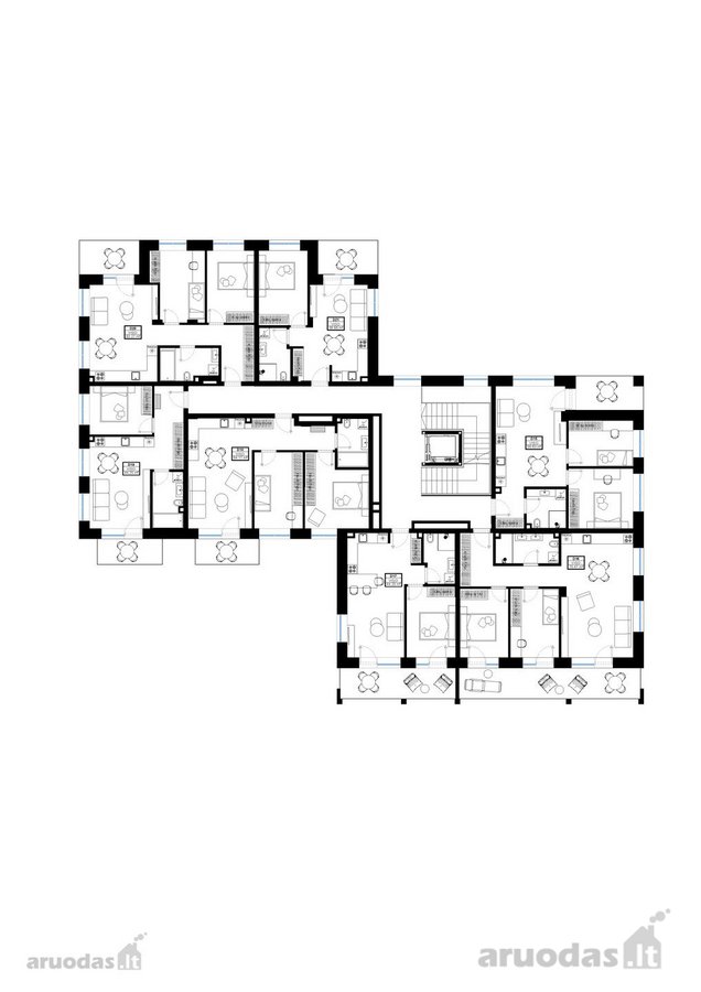Naujos statybos butas  3 kambariai  4,97 m² - nuotraukos Nr. 9