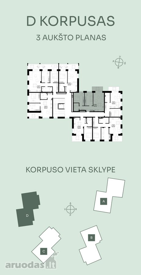 Naujos statybos butas  3 kambariai  4,97 m² - nuotraukos Nr. 3