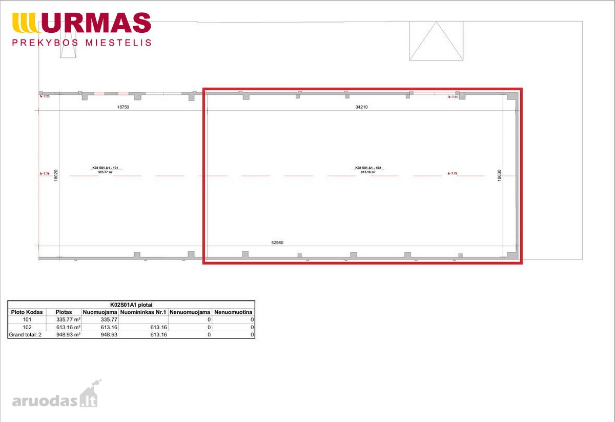 Nuomojamos 613 m² Sandėliavimo Patalpos Su - nuotraukos Nr. 4