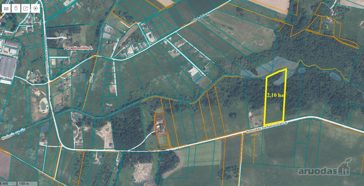 Parduodamas 2,10 ha sklypas su upeliu Antupių - nuotraukos Nr. 8