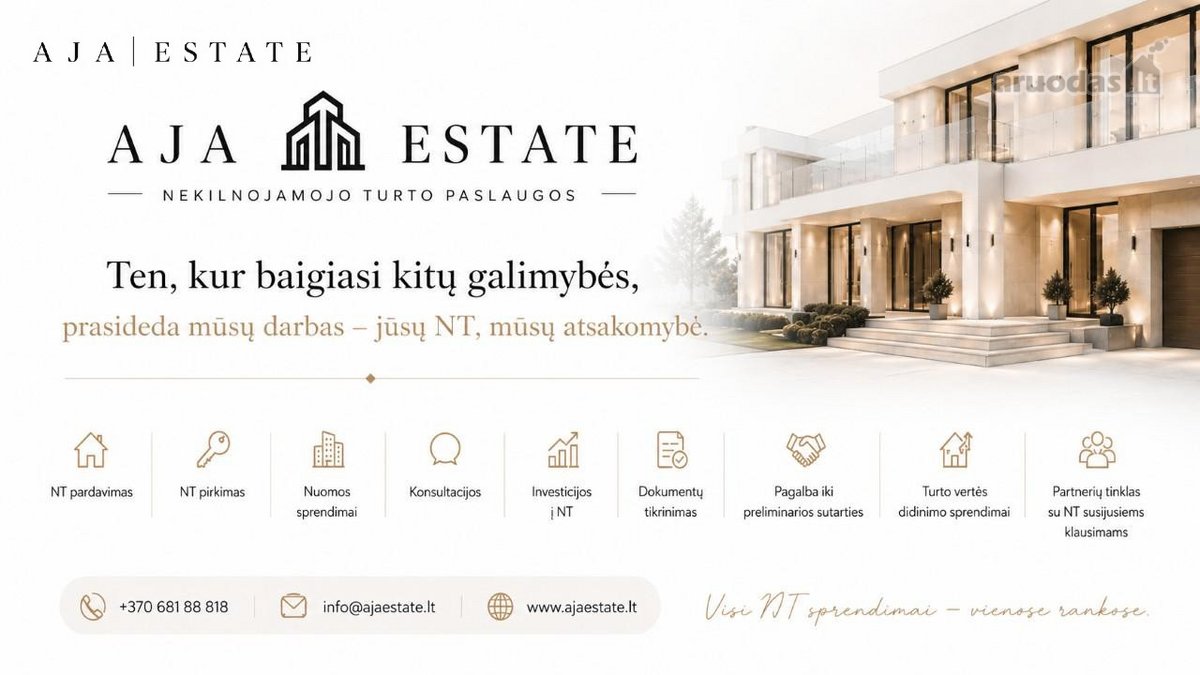 Parduodamas jaukus, kokybiškai įrengtas 36,71 - nuotraukos Nr. 12