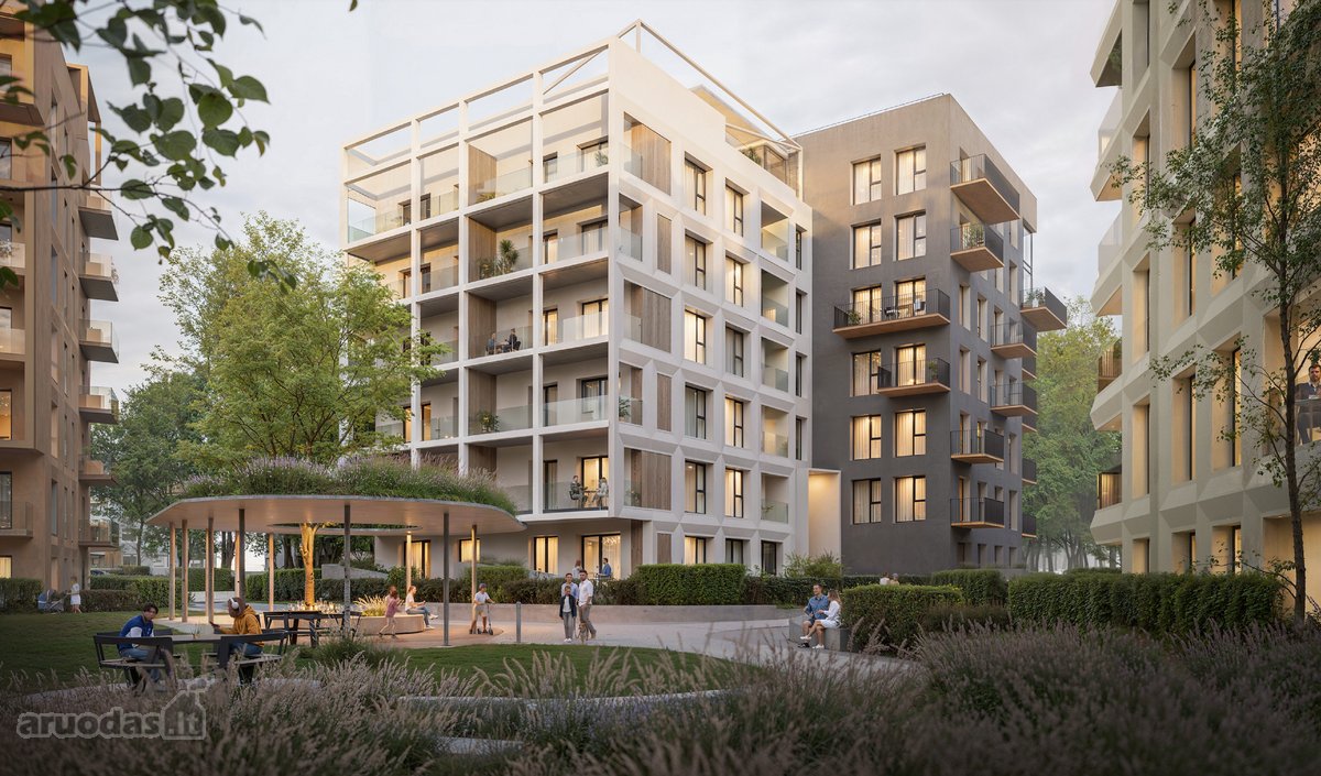 Naujos statybos butas  3 kambariai  6,54 m² - nuotraukos Nr. 6