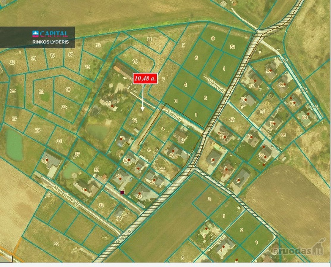 Parduodamas 10,48 a namų valdos sklypas - nuotraukos Nr. 14