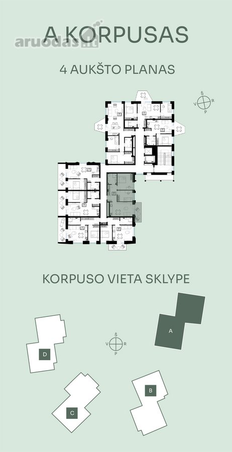 Naujos statybos butas  3 kambariai  7,44 m² - nuotraukos Nr. 3