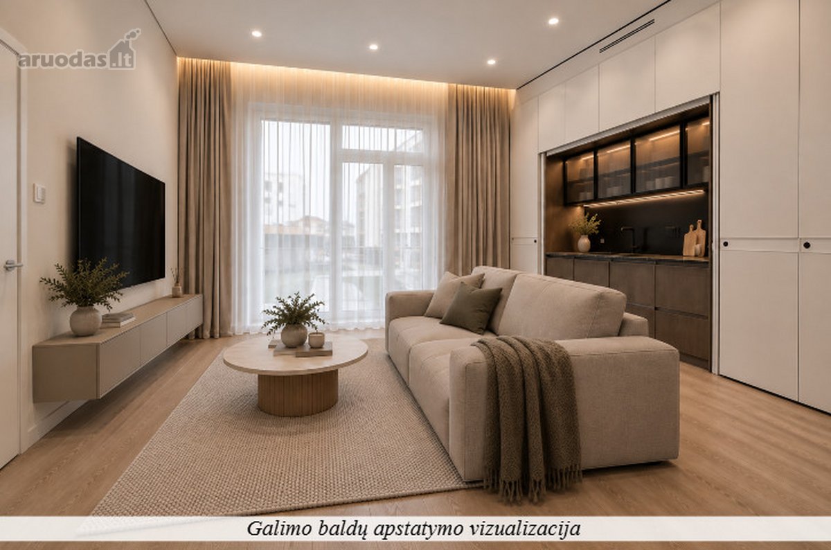 Parduodamas Moderniai Įrengtas 2 Kambarių - nuotraukos Nr. 3