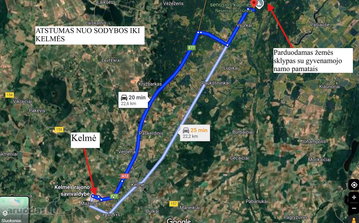 Parduodamas Namų Valdos Sklypas Su Ūkiniu - nuotraukos Nr. 20