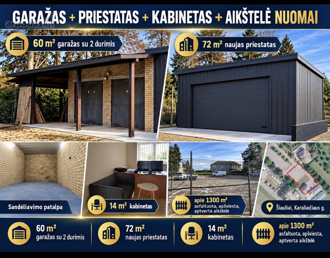 Prie Volvo - garažas (gamybinės-sandėliavimo) - nuotraukos Nr. 2