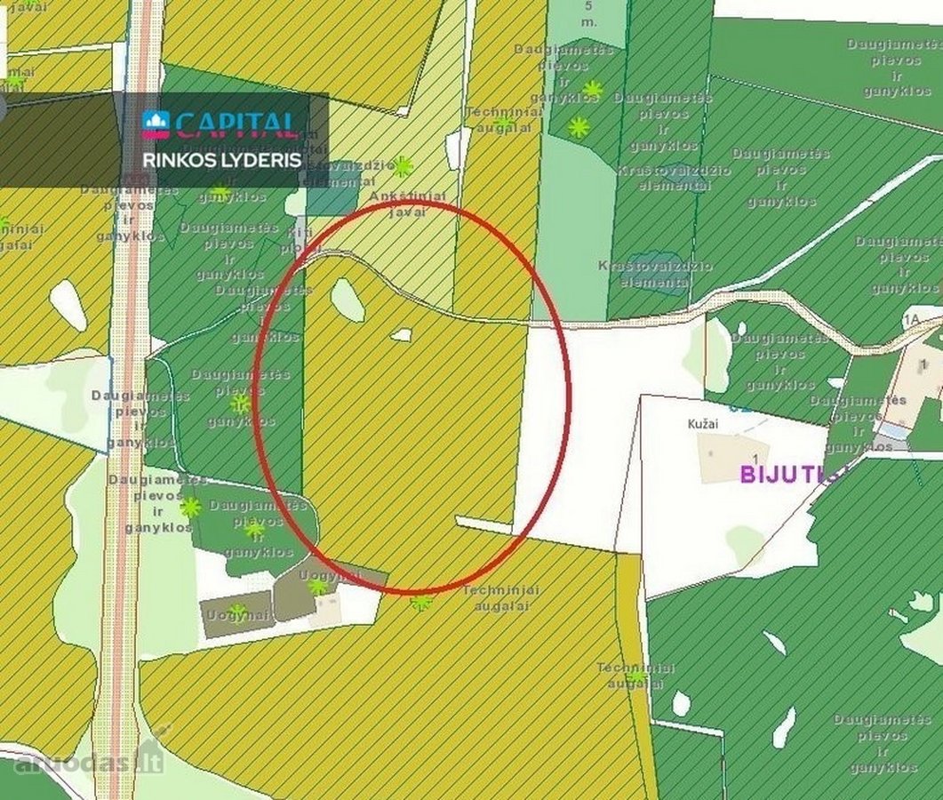 Parduodamas žemės ūkio paskirties sklypas, - nuotraukos Nr. 2