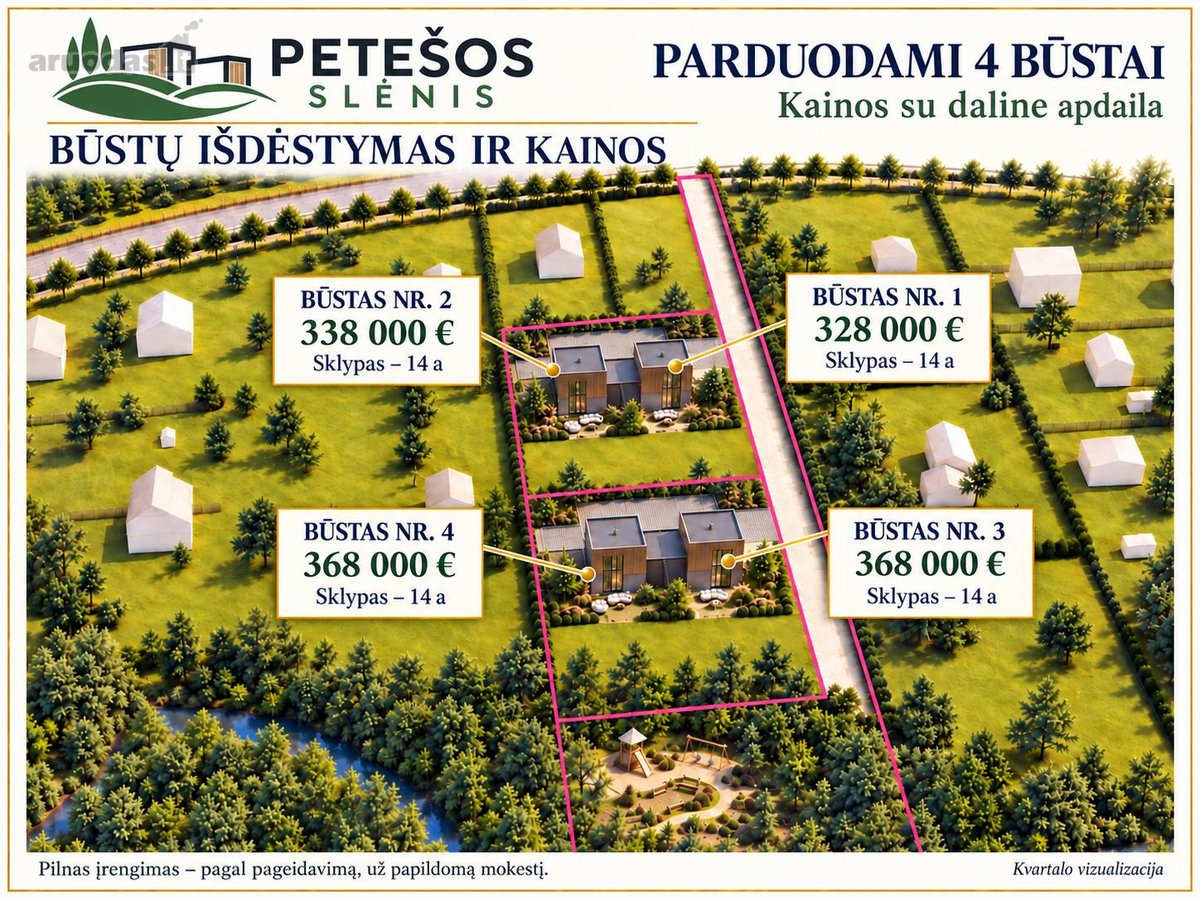Parduodami 4 būstai/namai „Petešos Slėnyje“  - nuotraukos Nr. 19
