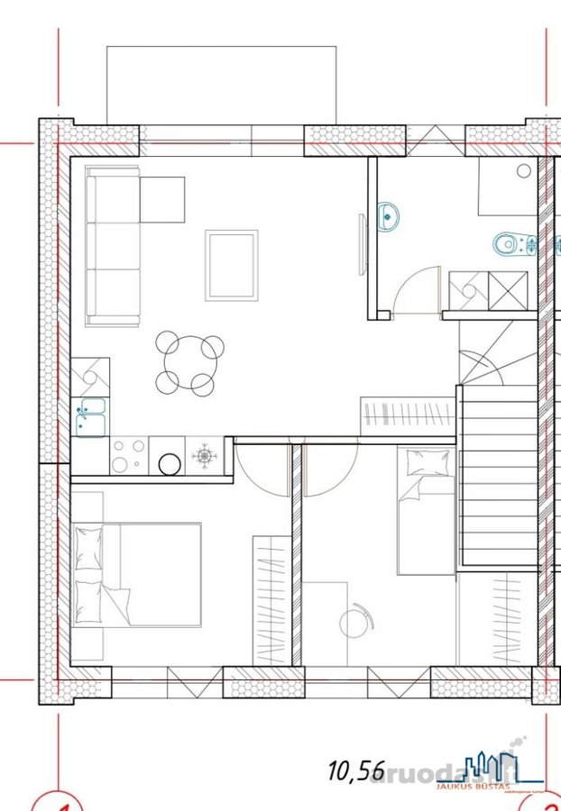 Parduodame 3 kambarių, 50m² bendrojo ploto - nuotraukos Nr. 12
