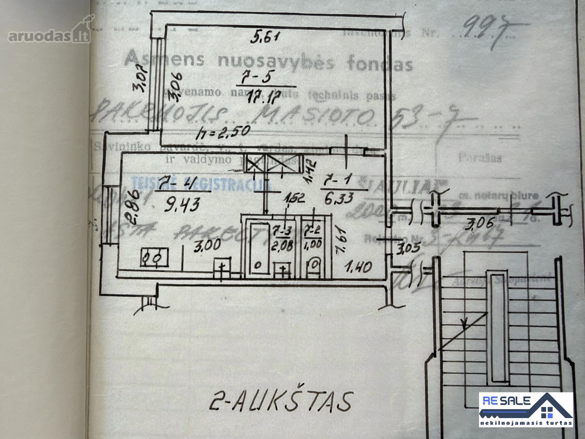Parduomas 1 kambario butas Pakruojyje, P. - nuotraukos Nr. 13