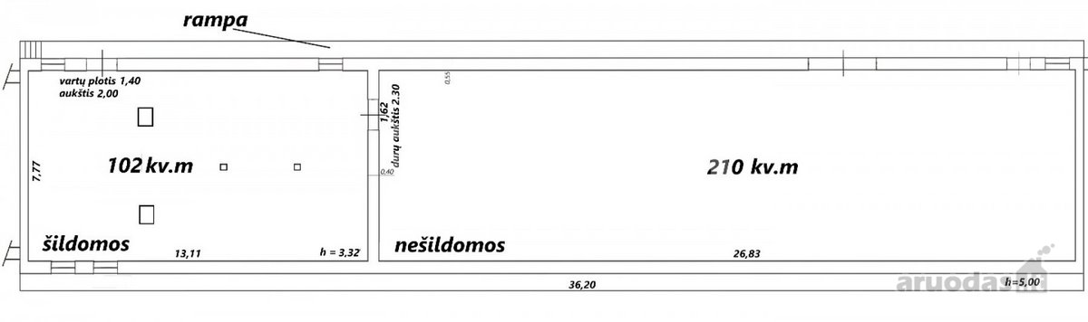 Nuomojamos 115 kv.m ploto sandėliavimui, - nuotraukos Nr. 7