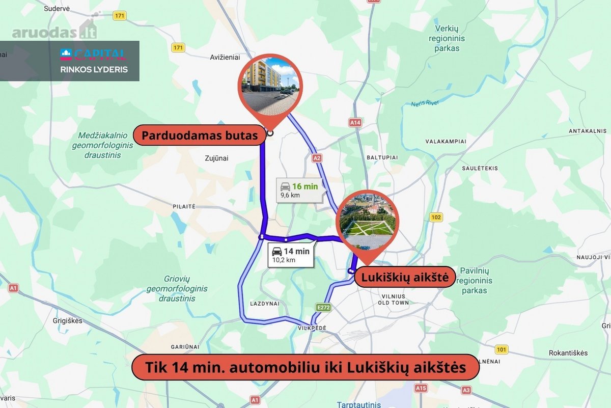 Parduodamas Šviesus Ir Erdvus Vieno Kambario - nuotraukos Nr. 23