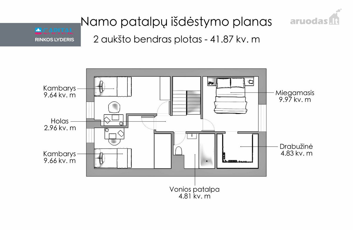 Parduodamas Pilnai Įrengtas Ir Dar Niekieno - nuotraukos Nr. 29