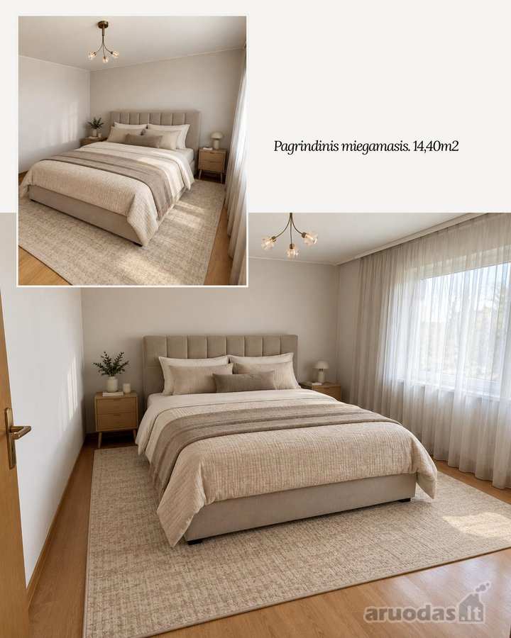 Parduodamas erdvus 85 m² butas J. - nuotraukos Nr. 9