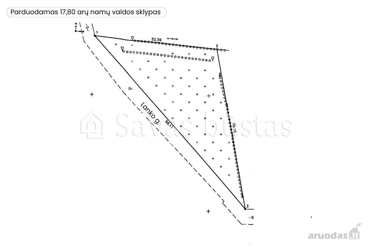 Parduodamas 17,8 arų žemės sklypas Lanko g. 5 - nuotraukos Nr. 7
