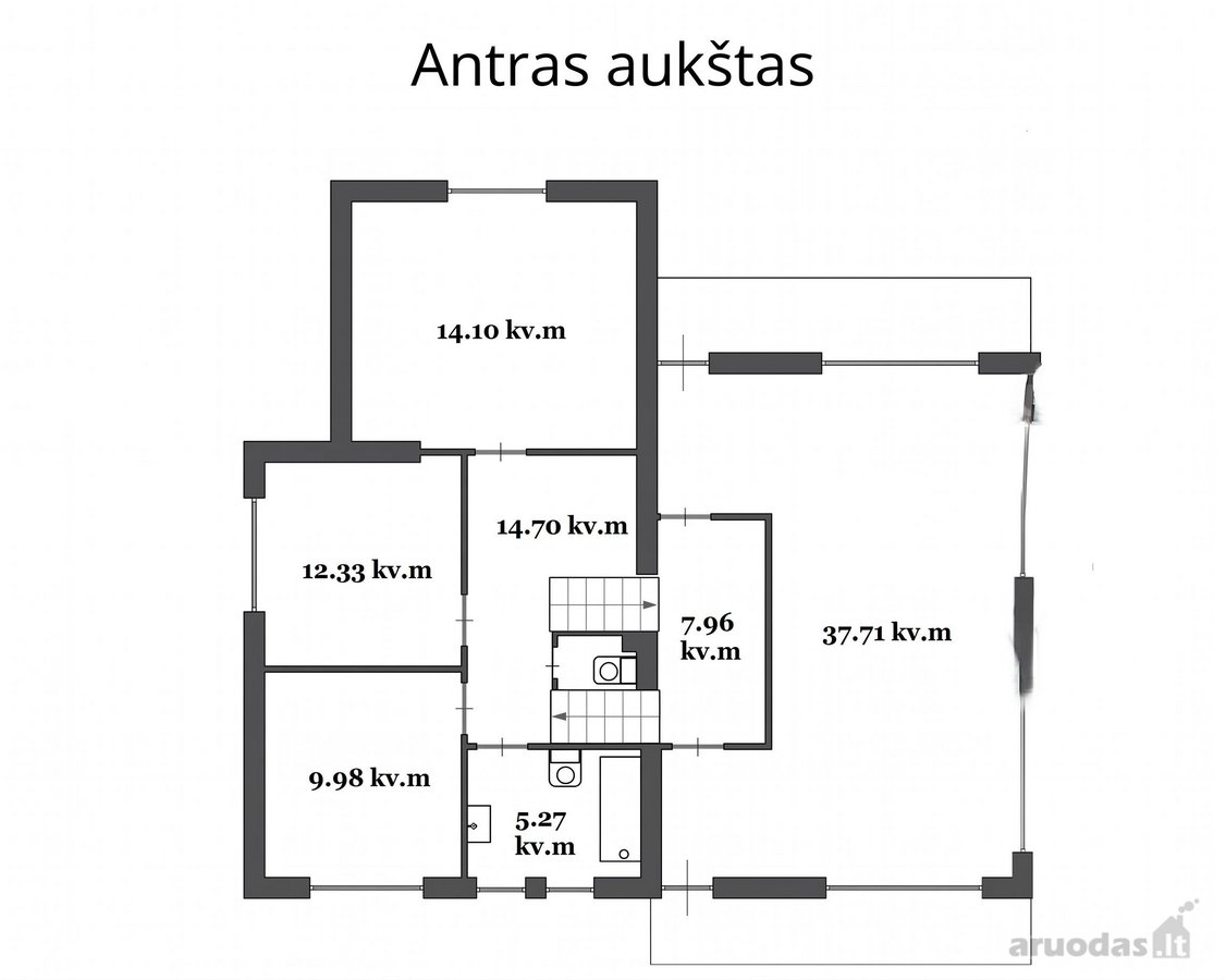 Parduodamas erdvus namas, Moliakalnio g., - nuotraukos Nr. 18