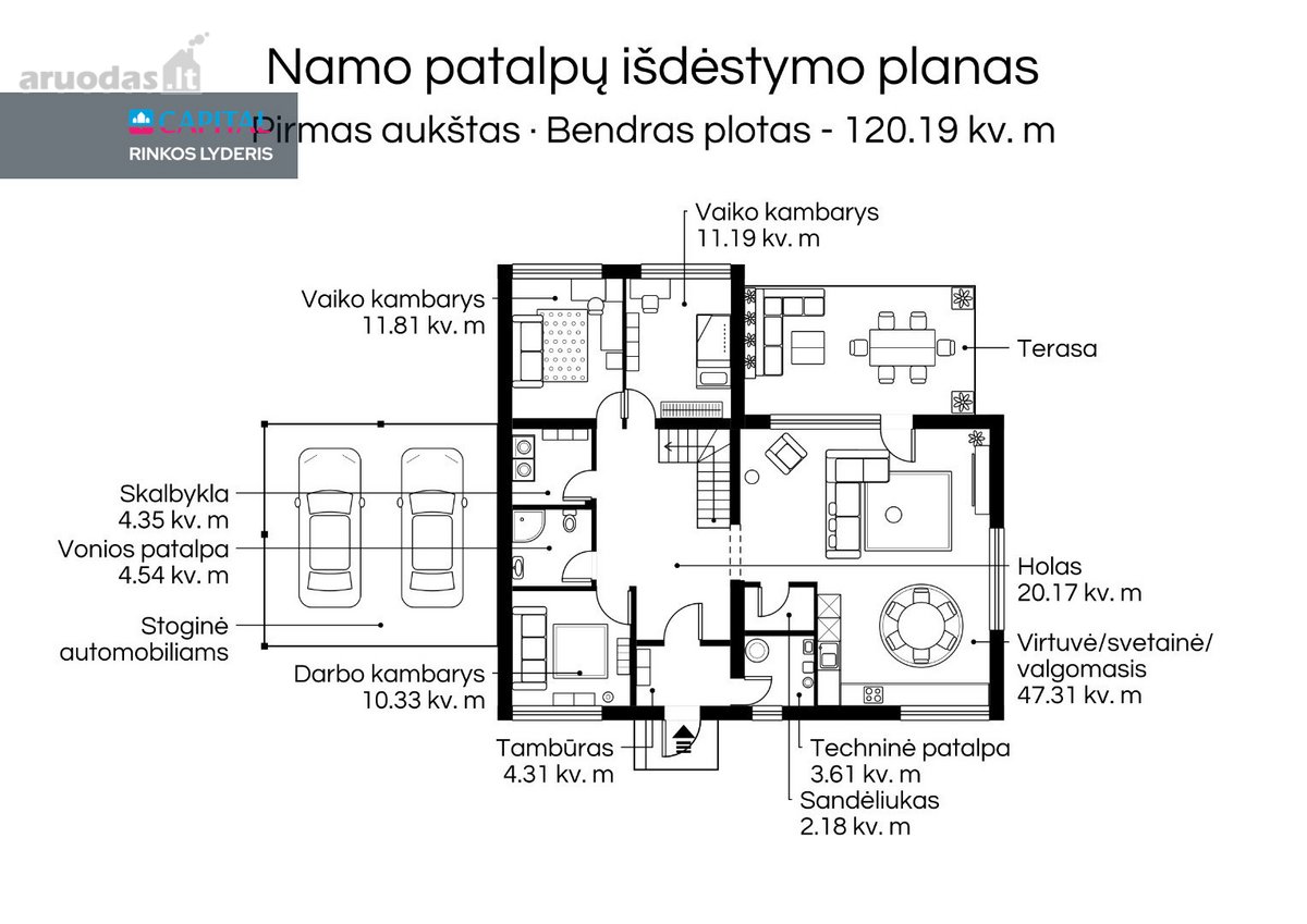 Parduodamas Pilnai Įrengtas, Kokybiškas Ir - nuotraukos Nr. 25