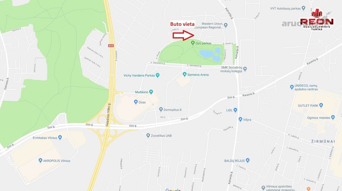 Pilnai Įrengtas 3 Kambarių Butas Ozo Parke - nuotraukos Nr. 17