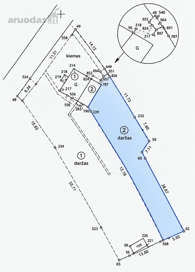 Parduodama Namo Dalis Su 4,36 A Žemės Sklypu - nuotraukos Nr. 12