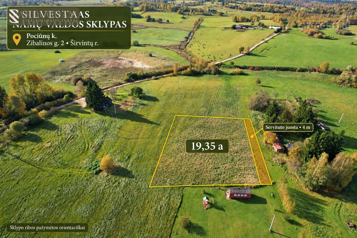 Parduodamas 19,35 Aro Namų Valdos Sklypas - nuotraukos Nr. 3