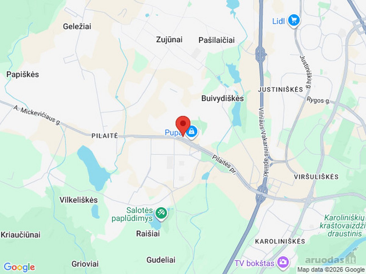 Nuomojamas įrengtas vieno kambario butas - nuotraukos Nr. 11