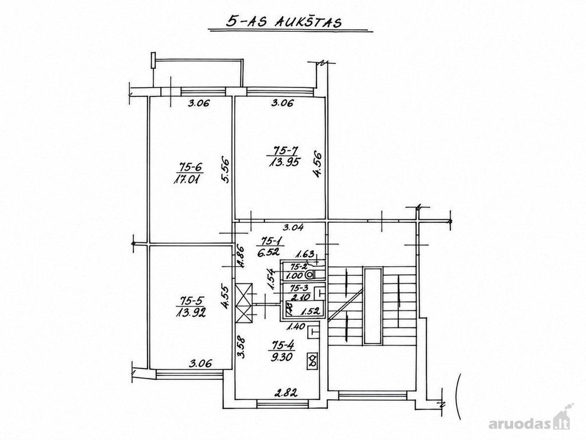 Parduodamas Šviesus Ir Erdvus 3 K. Butas 63,8 - nuotraukos Nr. 20