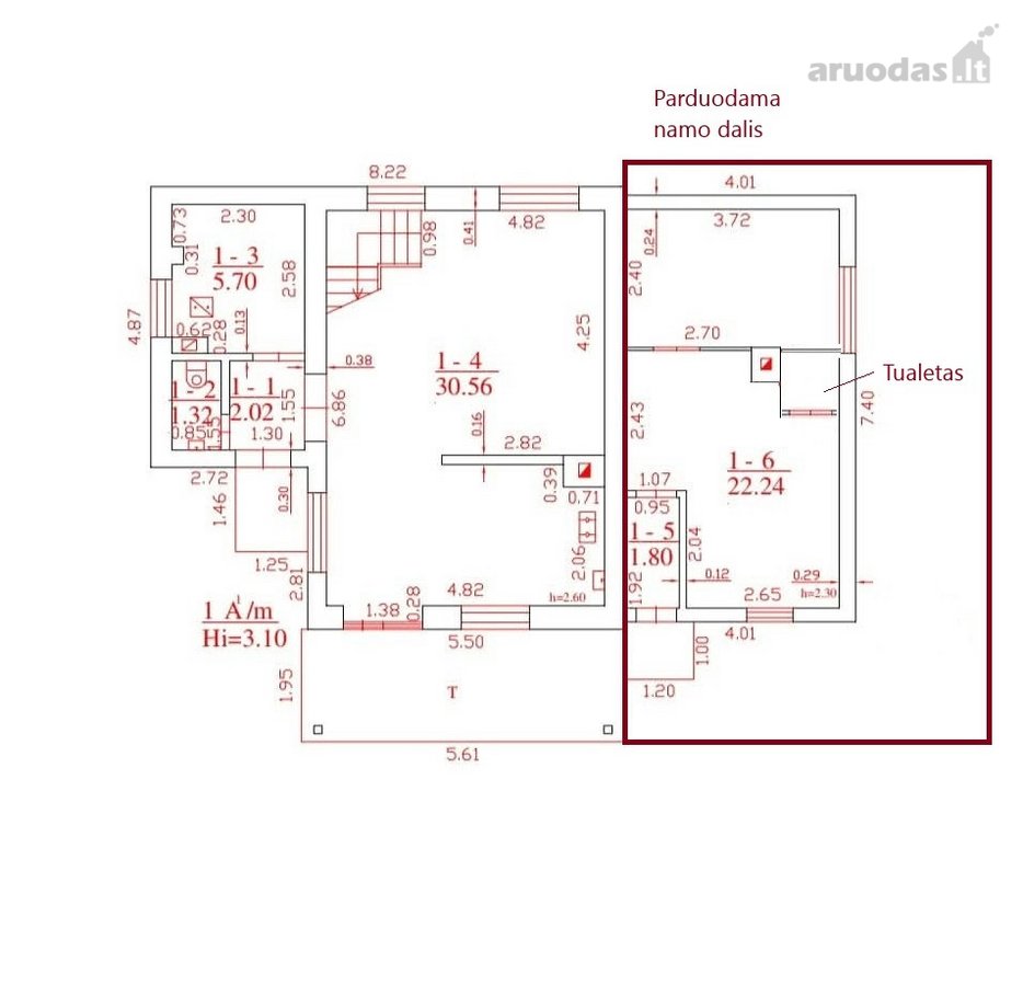 Parduodama Namo Dalis Su 4,36 A Žemės Sklypu - nuotraukos Nr. 7