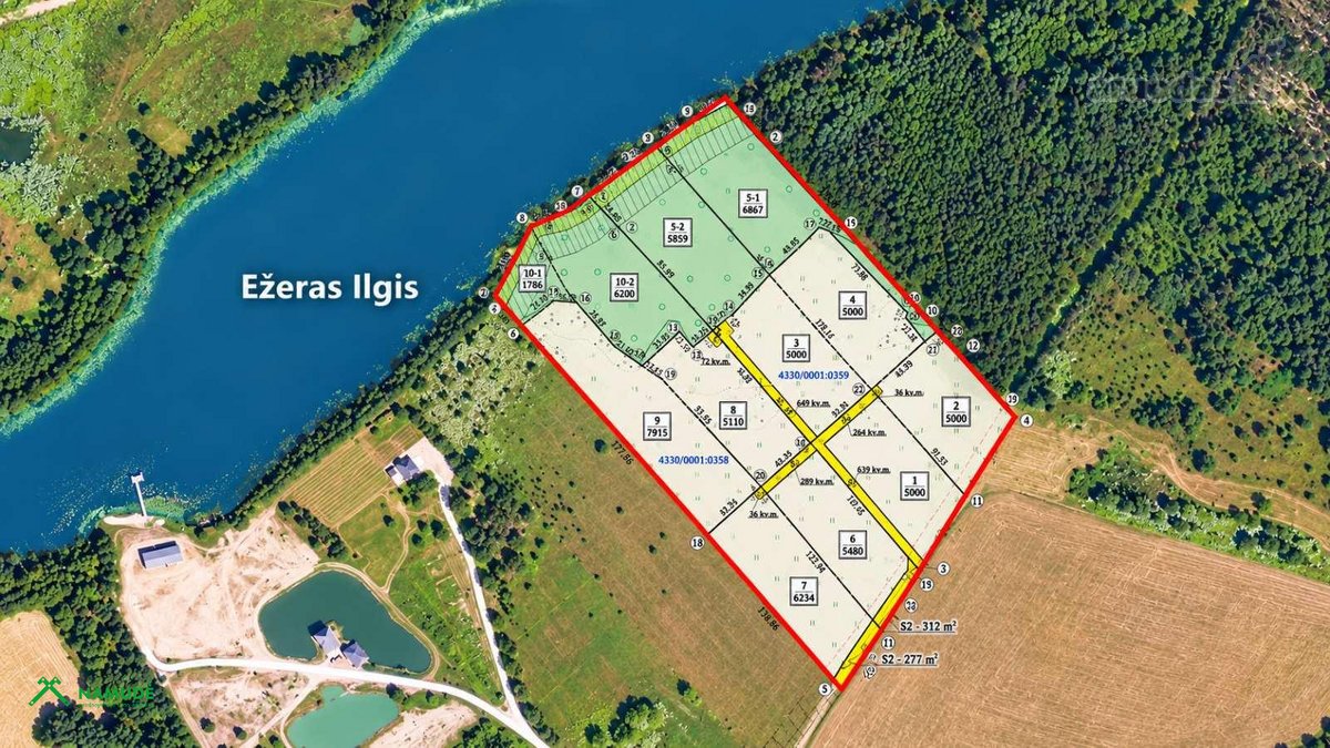 Parduodamas 6,55 Ha Sklypų Kompleksas Su 108 - nuotraukos Nr. 2