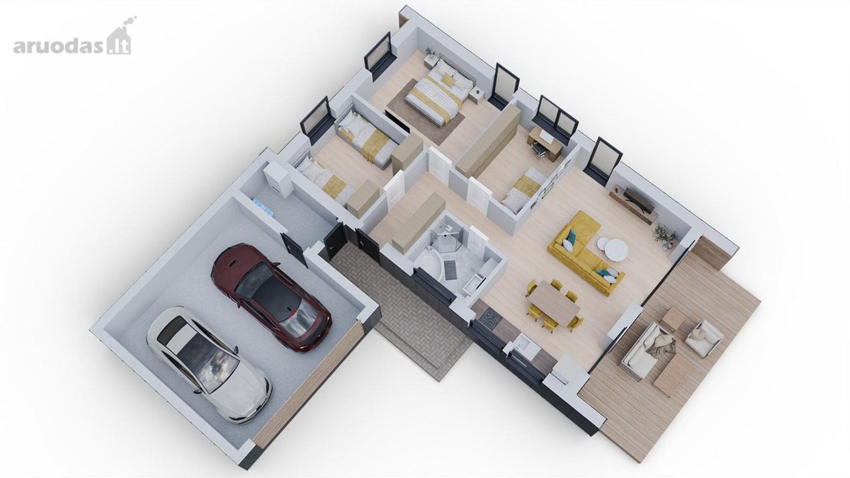Parduodami 80 m² namai naujai besikuriančioje - nuotraukos Nr. 17