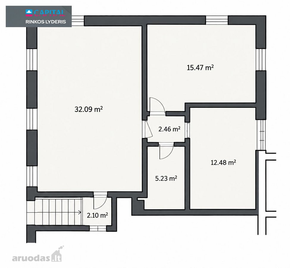 Parduodamas kapitaliai suremontuotas 3 - nuotraukos Nr. 21