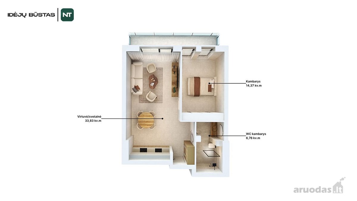 Jaukūs, Dizainerės Įrengti Apartamentai - nuotraukos Nr. 29