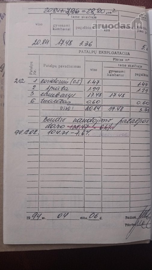 Vieno kambario 20,84 kvadratų( bendrabučio - nuotraukos Nr. 20