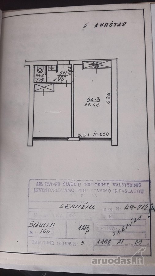 Vieno kambario 20,84 kvadratų( bendrabučio - nuotraukos Nr. 21