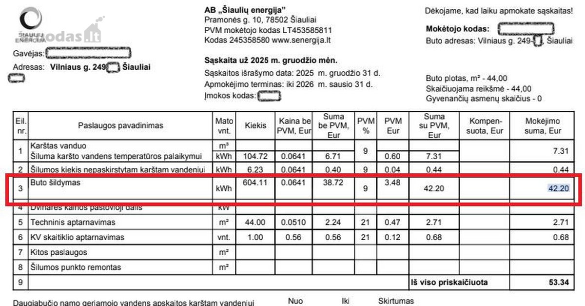 Butas išsiskiria puikia vieta pačiame Šiaulių - nuotraukos Nr. 32