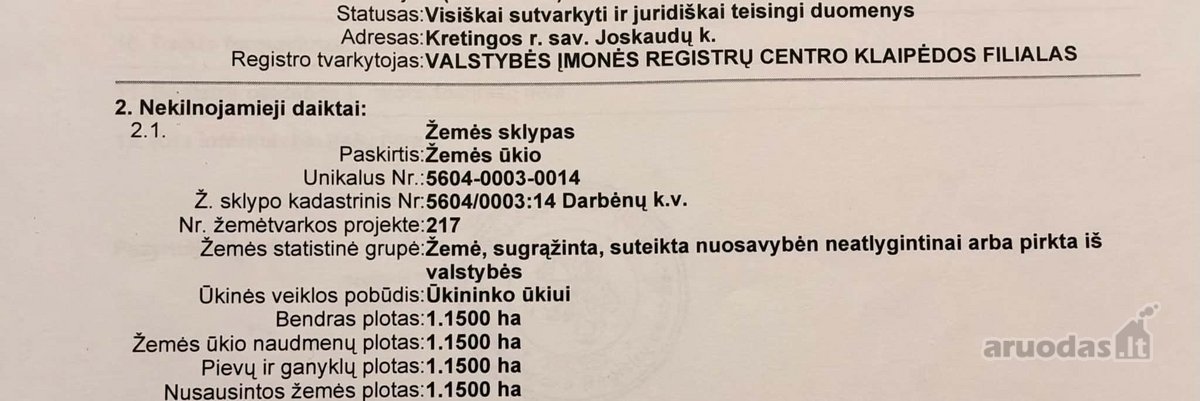 Parduodami 17 arų ir 115 arų žemės sklypai - nuotraukos Nr. 5