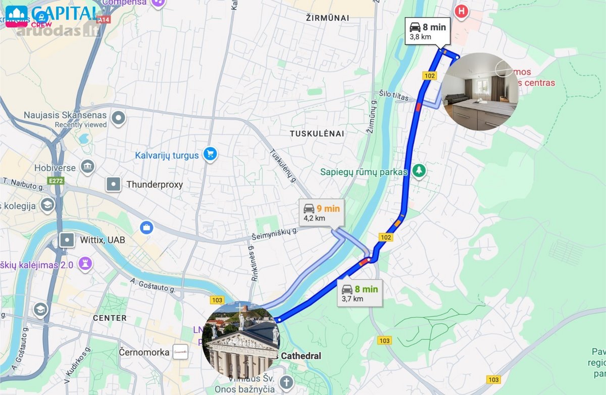 Išnuomojamas Naujai Suremontuotas 3 Kambarių - nuotraukos Nr. 30